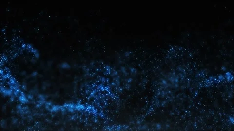 Abstract 4K blue shining glitter particles animation new motion background Stock Footage 257015176