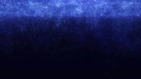 Abstract 4K blue shining glitter particles animation new motion background. Stock Illustration