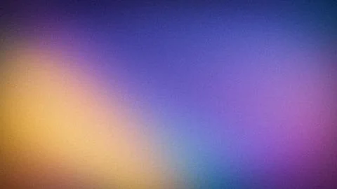 Abstract 4K grainy gradient background with blurred blue, purple, yellow, a.. Stockillustratie