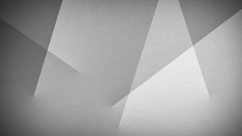 Abstract 4K grayscale background with geometric shapes and a grainy texture.. Illustrazione stock