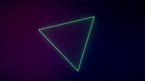 Abstract 4k lines triangles spinning motion background Video stock 256659340