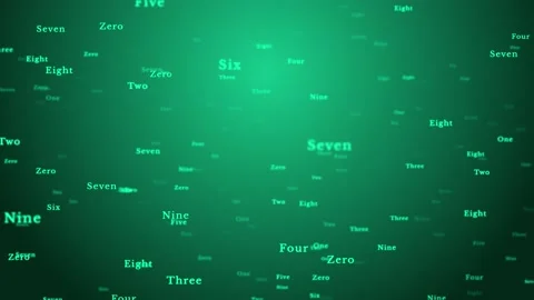 Abstract 4K Loop Creative digital mathematical formulas Loop Green Screen Loop Stock Footage 179327110