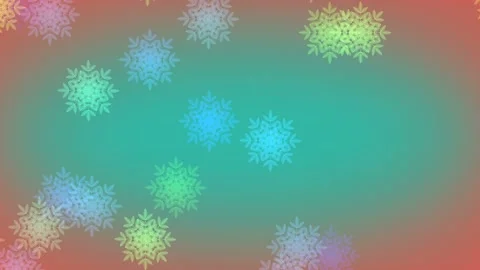 Abstract 4k Loopable Motion with Falling Snowflakes Video stock 138415453