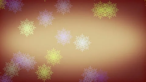 Abstract 4k Loopable Motion with Falling Snowflakes Stock Footage 138415510