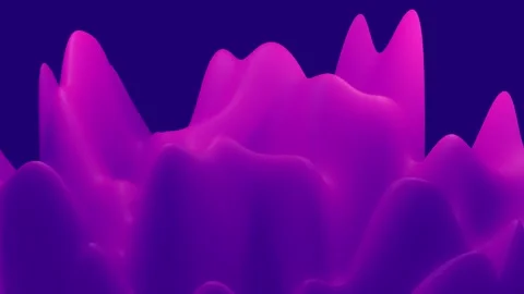 Abstract 4K Looped Background: Gradient waves flow across a liquid surface Stock Footage 315471725