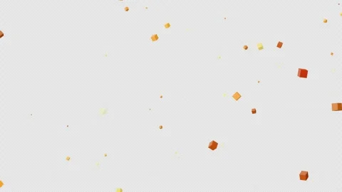 Abstract 4K Motion Background with Floating Red and Yellow 3D Cubes Stock Footage 337499488
