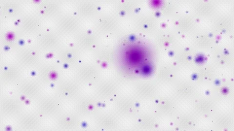 Abstract 4K Motion Background with Floating Vibrant Violet Blue Particle Spheres Stock Footage 337500047