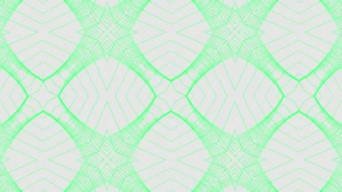 Abstract 4K Motion Background  Geometric Green Lattice Pattern Transparency Stock Footage 337505324