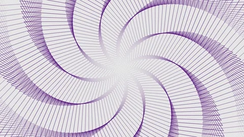 Abstract 4K Motion Background  Rotating Geometric Spiral Vortex Transparency Stock Footage 337504931