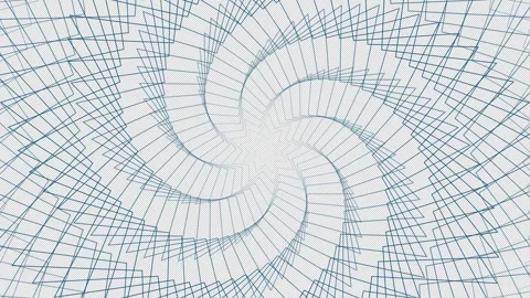 Abstract 4K Motion Graphic with Rotating Geometric Radial Pattern Transparency Stock Footage 337504840