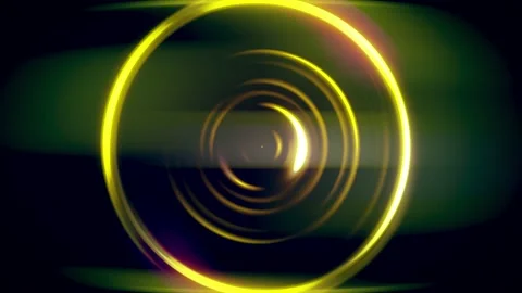 Abstract 4k render neon circle motion background. Stock Footage 138092141