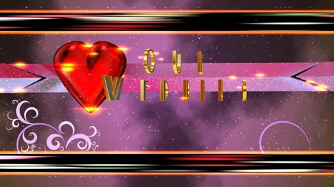 Abstract 4k romantic weeding template Video stock 258051910