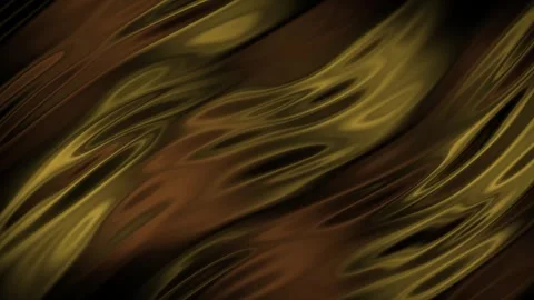 Abstract 4K Seamless Loop, Elegant Golden Silk Fabric Rippling in Slow Motion Stock Footage 330126758