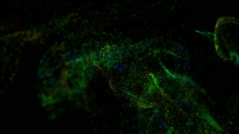 Abstract 4K shining glitter particles. On beatiful relaxing Background. Abstract Stock Footage 209134924