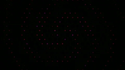 Abstract 4K UHD hexagonal network loop with neon pink nodes Stock Footage 332983487
