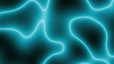 Abstract 4k video dark background with blue electric neon line. Stockbeeldmateriaal 70494322