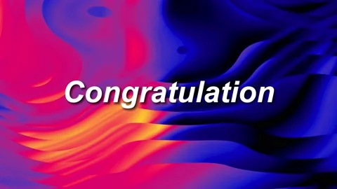 Abstract 4k video seamless background pattern with congratulation text 動画素材 221607617