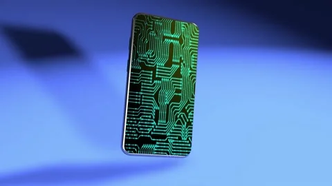 Abstract 5G Network Internet Mobile Wireless Business concept. Fluid particles Stock Footage 146315492