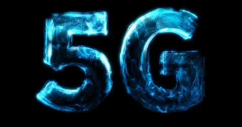 Abstract 5G Network Internet Mobile Wireless Business concept. Stock Illustration