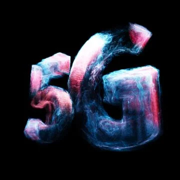 Abstract 5G Network Internet Mobile Wireless Business concept. Stock Illustration