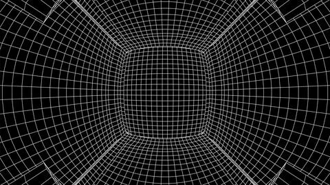 Abstract 80s styled computer background. Sci-fi architecture interior with retro Stock Illustration