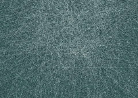 Abstract A3 poster like a spider thread White on dark green Stock Illustration