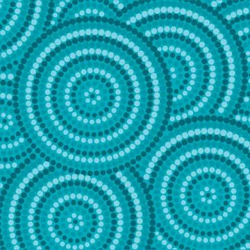 Abstract Aboriginal dot painting in vector format. Stock Illustration