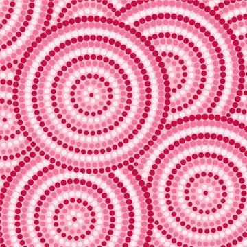 Abstract Aboriginal dot painting in vector format. Stock Illustration