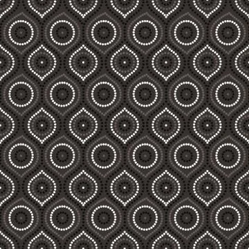 Abstract Aboriginal dot painting in vector format Stock Illustration