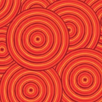 Abstract Aboriginal line painting in vector format. Stock Illustration