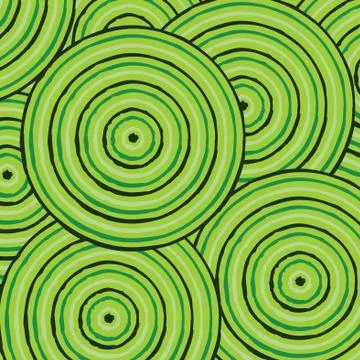 Abstract Aboriginal line painting in vector format. Stock Illustration