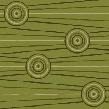 Abstract Aboriginal line painting in vector format. Stock Illustration
