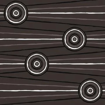 Abstract Aboriginal line painting in vector format. Stock Illustration