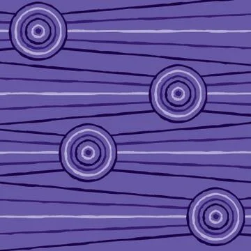 Abstract Aboriginal line painting in vector format. Stock Illustration