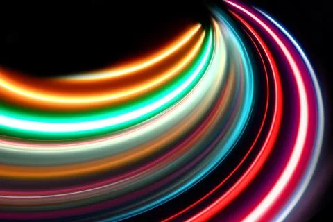 Abstract acceleration speed motion on night road Stock Illustration