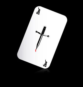 Abstract ace knife Stock Illustration