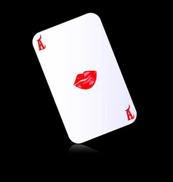 Abstract ace lips Stock Illustration