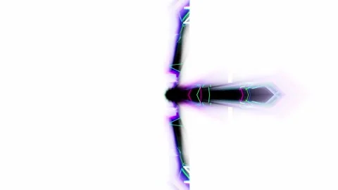Abstract Acid Neon Wave Glitch Loop 2 Video stock 344112894
