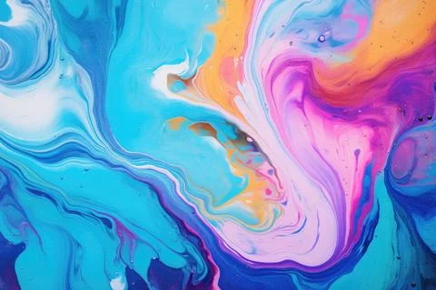 Abstract acrylic background with colorful pattern Stock Illustration