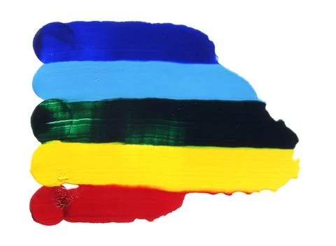 Abstract acrylic hand painted background. Watercolor rainbow flag. Symbol of Stock Illustration