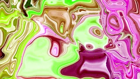 Abstract acrylic texture with colorful liquid waves background motion Stock Footage 194419459