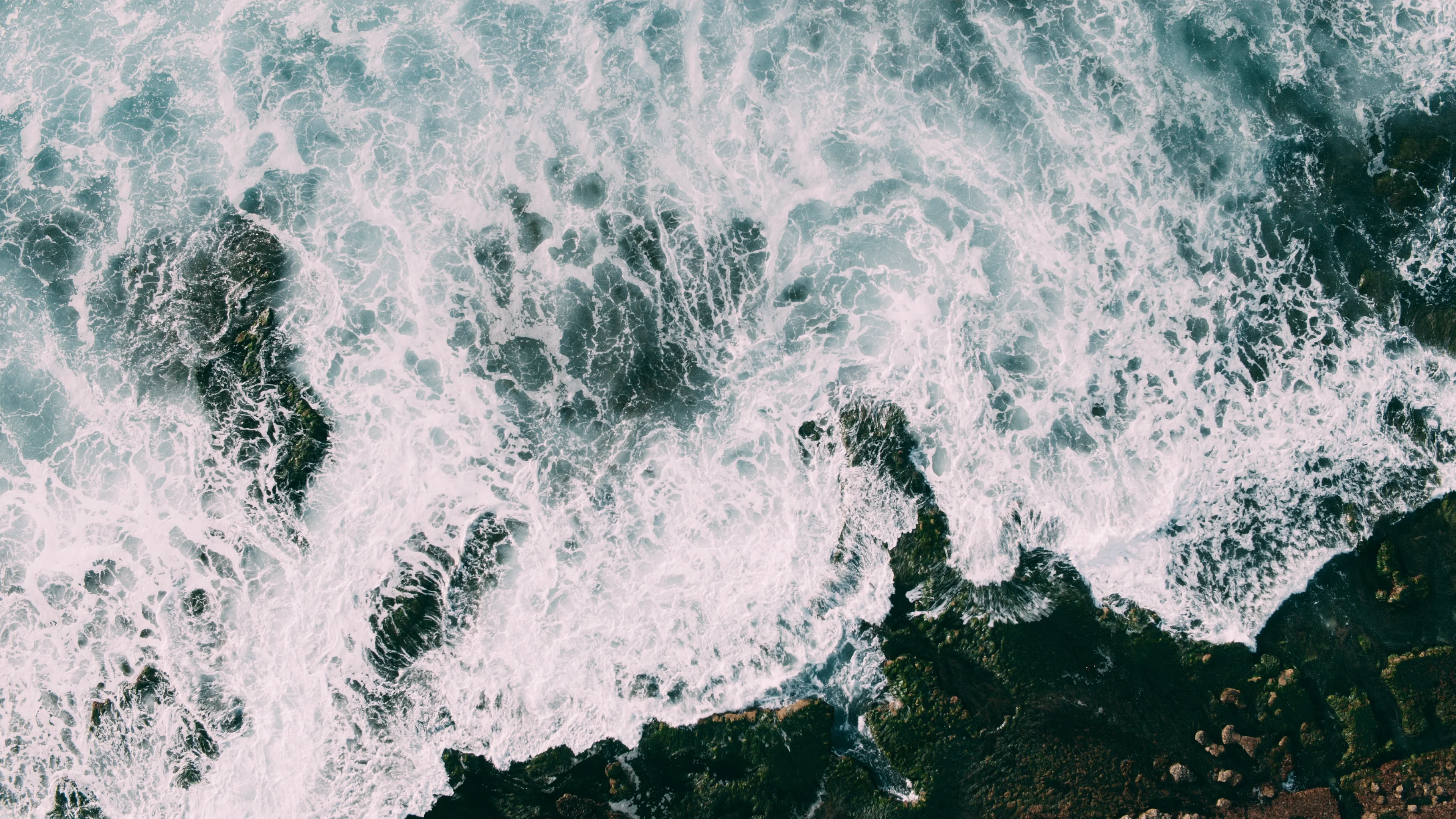 Top Down View Of Ocean Wave by Stocksy Contributor C6 Studio