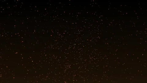 Abstract Aesthetic Falling Glowing Grid Particle Dots Gold Background 4K HD Video stock 294993363