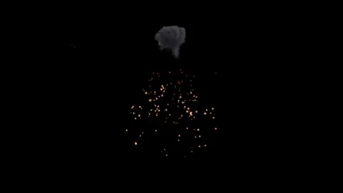 Abstract Aesthetic Fire Bomb Explosion Effect Video Background 4K HD Stock Footage 295384133