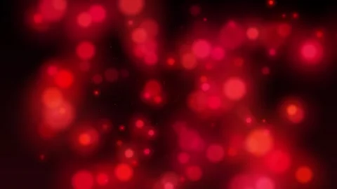 Abstract Aesthetic Glowing Red Light Balls Particles Background Animation 4KHD Stock Footage 295021690