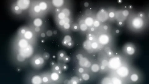 Abstract Aesthetic Glowing White Light Balls Particles Background Animation 4KHD Stock Footage 295021714
