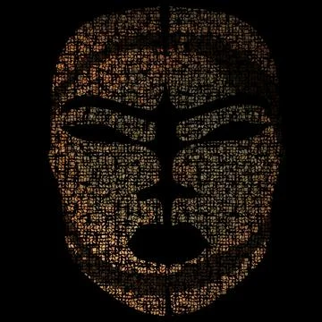 Abstract African mask with mosaics and ornaments. Halloween chic Stock Illustration