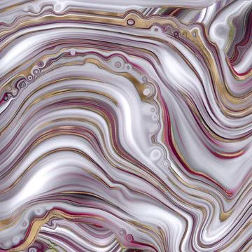Abstract agate marble background in pastel red Stock Illustration