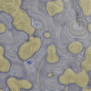 Abstract Agate Stone Texture Background with Blue and Olive Gold Swirls Stockillustratie