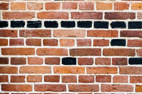 Abstract Aged Brick Wall. Rough Textured Background of Old Brown Brick Wall Stock Photos